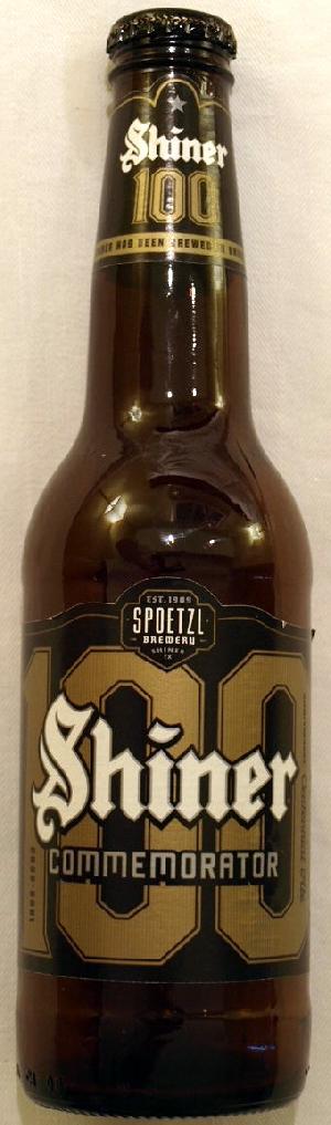 Shiner Commemorator bottle by Spoetzl Brewery 