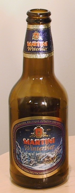 Martini Winterbier bottle by Martini Brauerei 